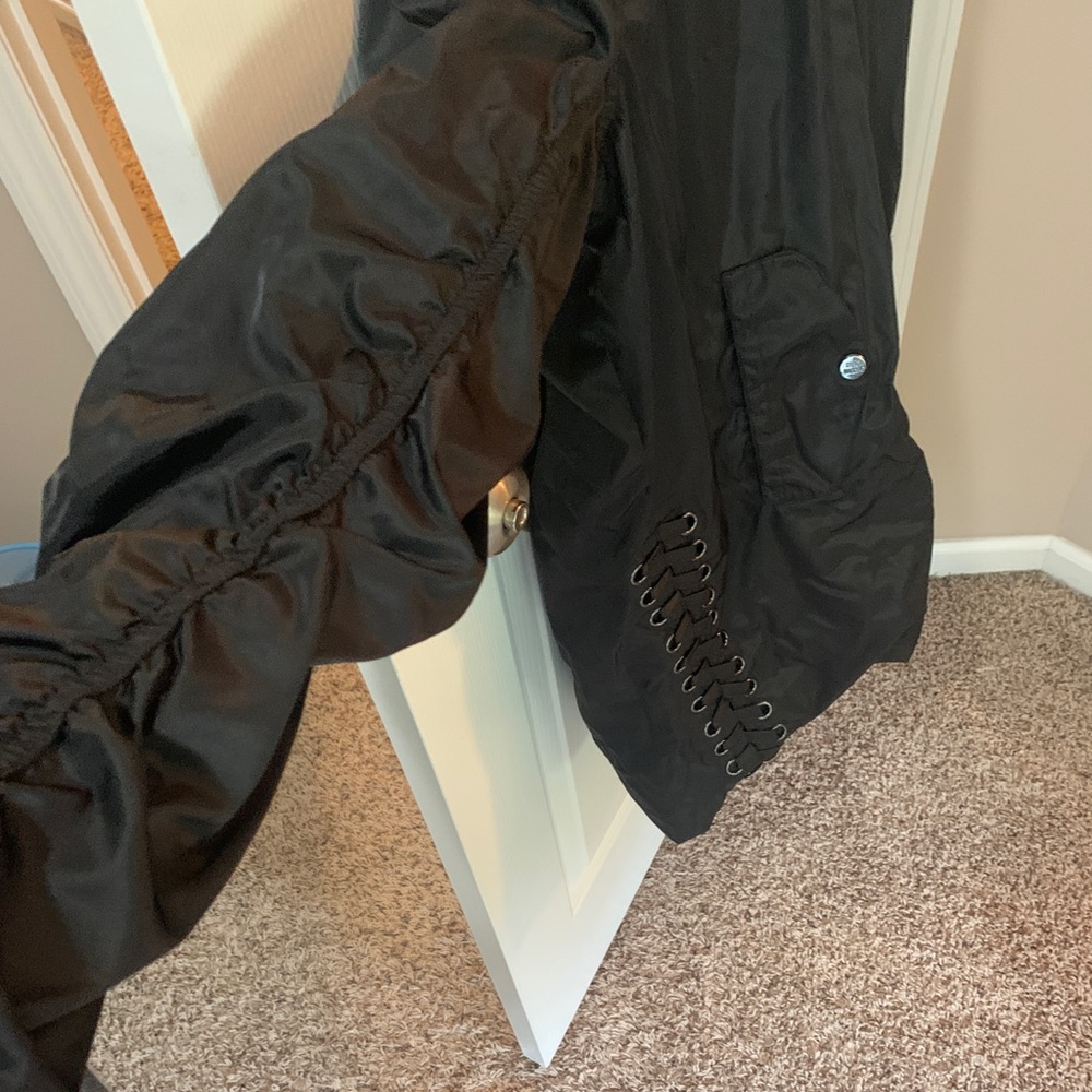 Steve Madden Long Bomber Jacket